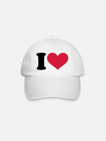 I - HEART - Casquette classique - blanc/blanc