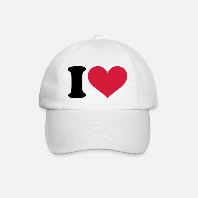 I - HEART - Casquette classique - blanc/blanc