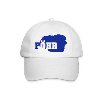 Föhr (ID: 002006) - Baseballkappe - Weiß/Weiß - Vorne
