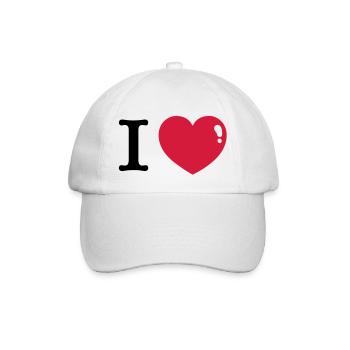 I love J'aime - Casquette classique - blanc/blanc - Devant