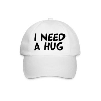 I NEED A HUG - Casquette classique - blanc/blanc - Devant