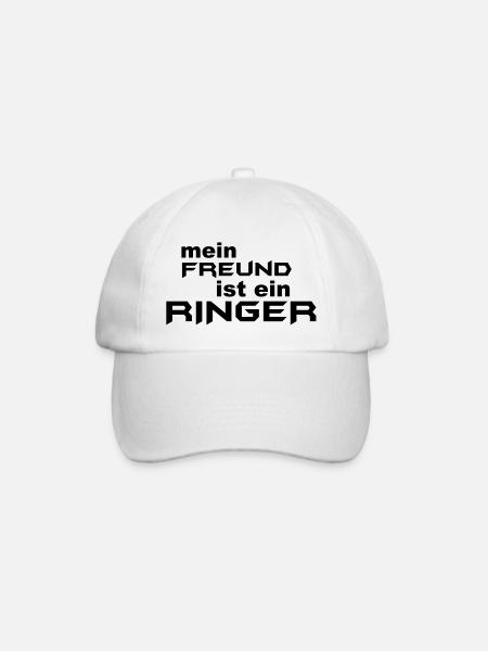 Ringer friend - Baseball Cap - white/white