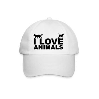 Animals - Baseball Cap - white/white - Front