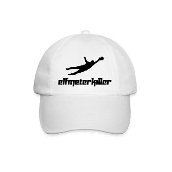 Elfmeterkiller (Vektor) - Baseballkappe - Weiß/Weiß - Vorne