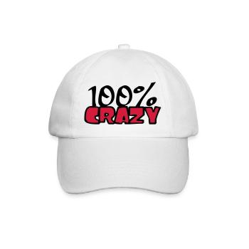 confus 100 cent pour cent texte de bande dessinée - Casquette classique - blanc/blanc - Devant