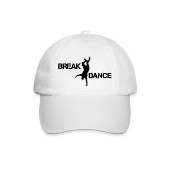 break dance - Baseballkappe - Weiß/Weiß - Vorne