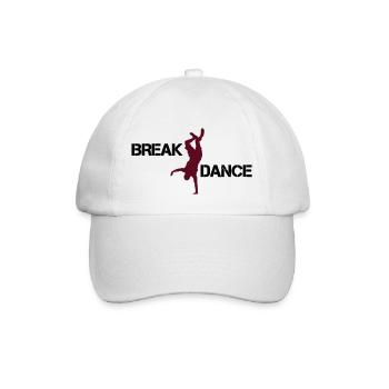 break dance - Baseballkappe - Weiß/Weiß - Vorne