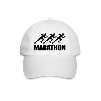 marathon - Baseball Cap - white/white - Front