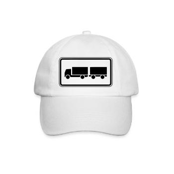 Shield Truck Trailer Trailer Positive - Baseball Cap - white/white - Front