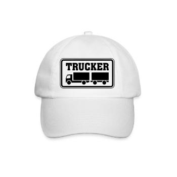 Shield Trucker Remorque Camion articulé - Casquette classique - blanc/blanc - Devant