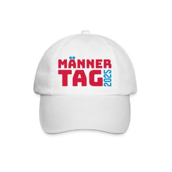 Männertag 2025 - Baseballkappe - Weiß/Weiß - Vorne