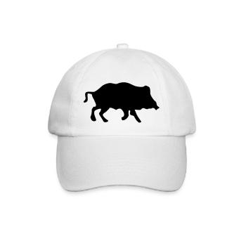 wildsau - Baseballkappe - Weiß/Weiß - Vorne