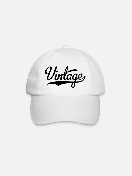 vintage - Baseballkappe - Weiß/Weiß