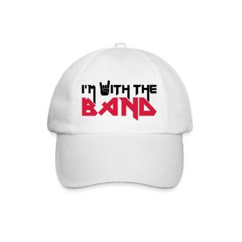 I'm with the Band - Baseball Cap - white/white - Front