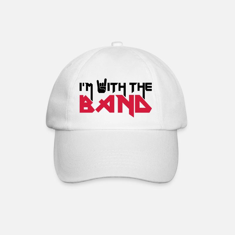 I'm with the Band - Baseballkappe - Weiß/Weiß