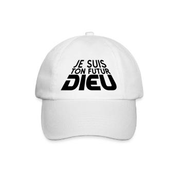 Futur Dieu 3D (1c) - Baseball Cap - white/white - Front
