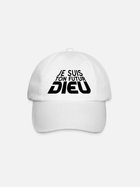 Futur Dieu 3D (1c) - Baseballkappe - Weiß/Weiß