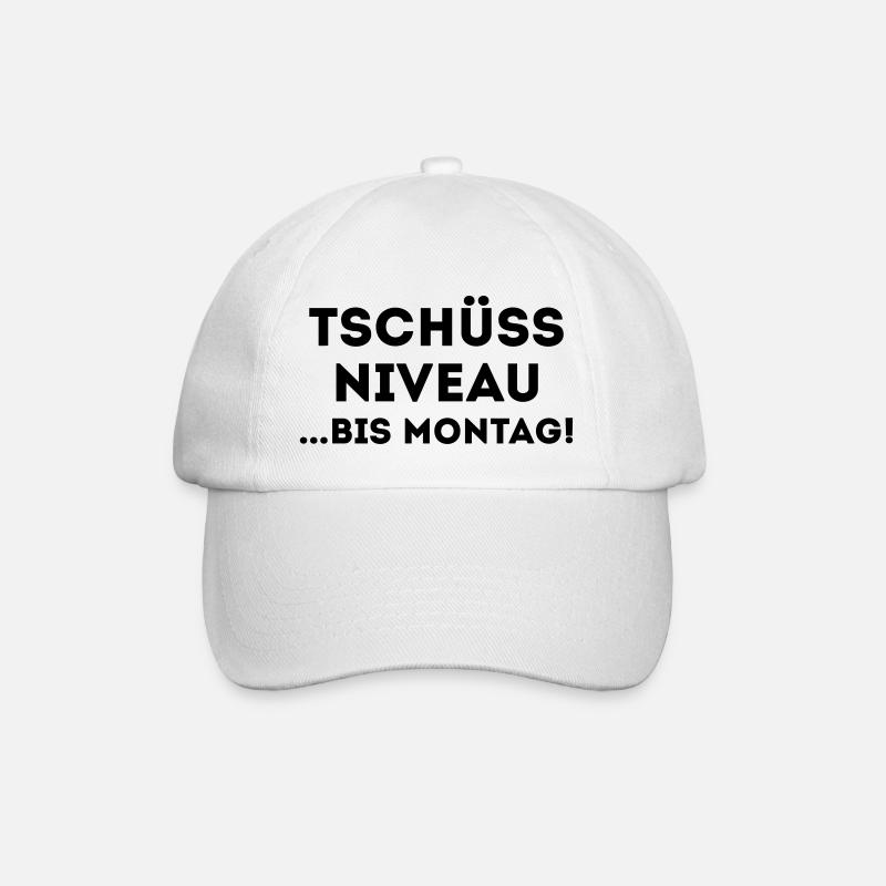 TSCHÜSS NIVEAU - BIS MORGEN - Baseballkappe - Weiß/Weiß