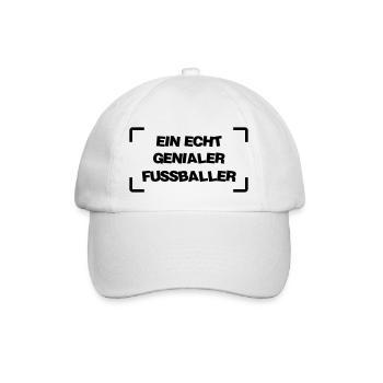 Fußball Fussballer Fussball Football Fussballerin - Baseballkappe - Weiß/Weiß - Vorne
