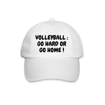Volleyball - Volley Ball - Volley-Ball - Sport - Baseball Cap - white/white - Front