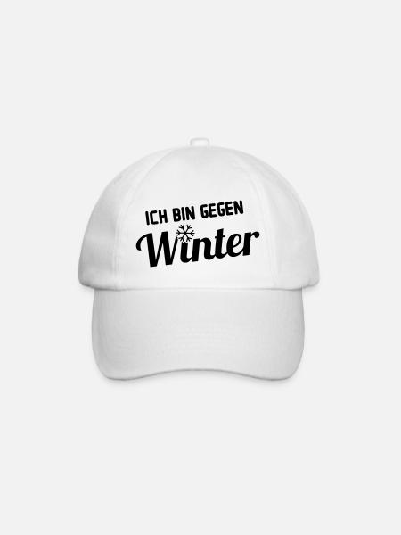 winter gegen - Baseballkappe - Weiß/Weiß
