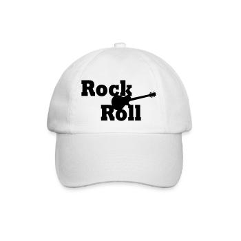 Rock And Roll - Baseball Cap - white/white - Front