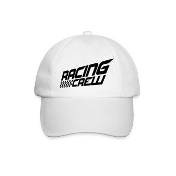 Racing Crew Cool Team disant aimer la conduite automobile de course - Casquette classique - blanc/blanc - Devant