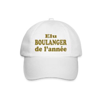 ELU BOULANGER DE L'ANNEE - Casquette classique - blanc/blanc - Devant