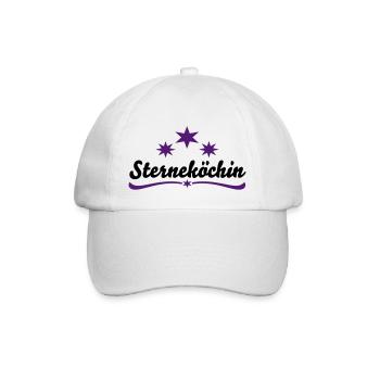 Cooking apron star chef - Baseball Cap - white/white - Front