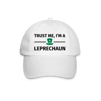 Trust Me I'm a Leprechaun - Baseballkappe - Weiß/Weiß - Vorne