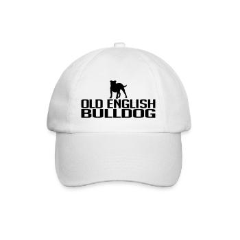 OLD ENGLISH BULLDOG Hunderasse OEB Wilsigns - Baseballkappe - Weiß/Weiß - Vorne