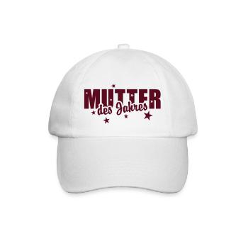 MÈRE de l'année - Casquette classique - blanc/blanc - Devant