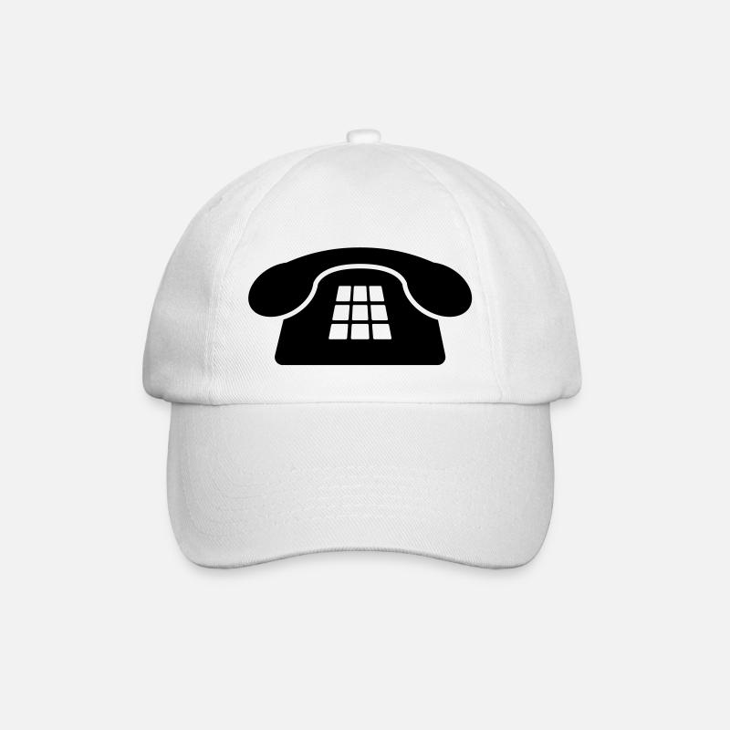 Vieux téléphone - Casquette classique - blanc/blanc