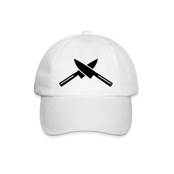 Knife - Baseball Cap - white/white - Front