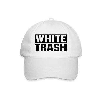 White Trash - Baseball Cap - white/white - Front