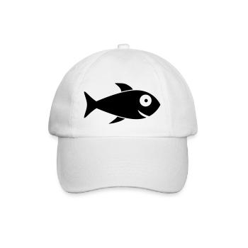 Cool Fish - Baseballkappe - Weiß/Weiß - Vorne
