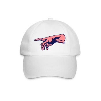 main tableau deux main dieu homme 1 - Casquette classique - blanc/blanc - Devant