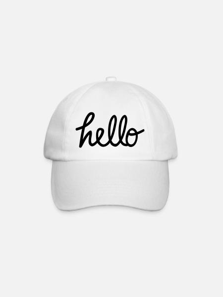 hello salut - Casquette classique - blanc/blanc