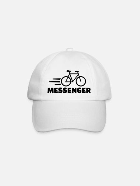 Fahrradkurier - Baseballkappe - Weiß/Weiß