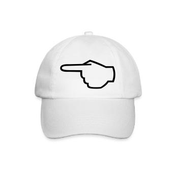 zeigefinger_01 - Baseball Cap - white/white - Front