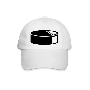 Hockey sur glace rondelle - Casquette classique - blanc/blanc - Devant