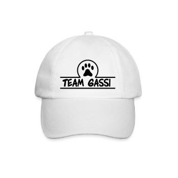 team gassi 01 - Baseballkappe - Weiß/Weiß - Vorne