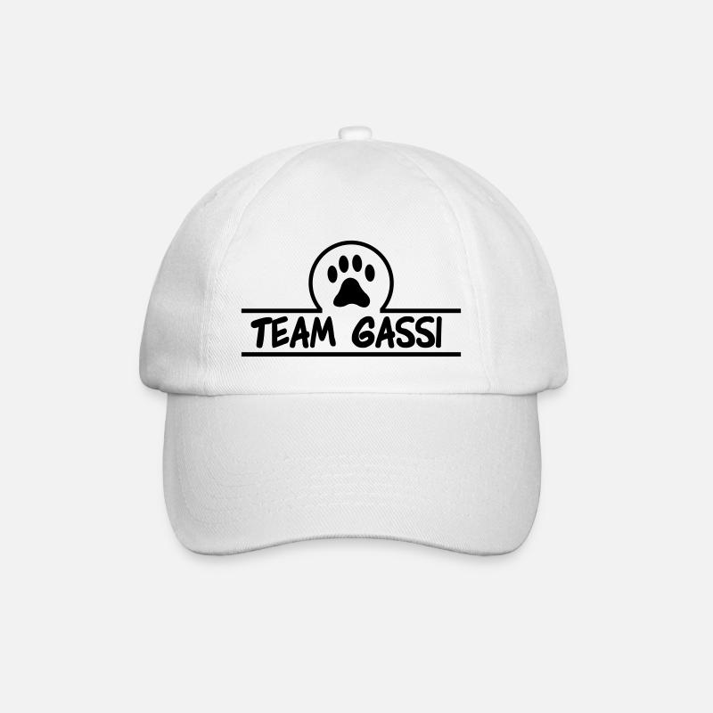 team gassi 01 - Baseballkappe - Weiß/Weiß