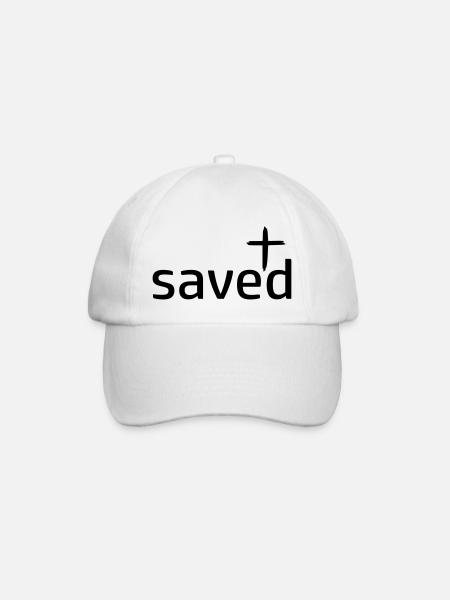 saved saved by csDesign - Baseball Cap - white/white