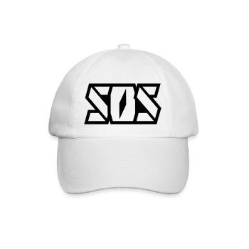 Lettrage SOS - Casquette classique - blanc/blanc - Devant