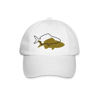 Goldfisch - Baseballkappe - Weiß/Weiß - Vorne
