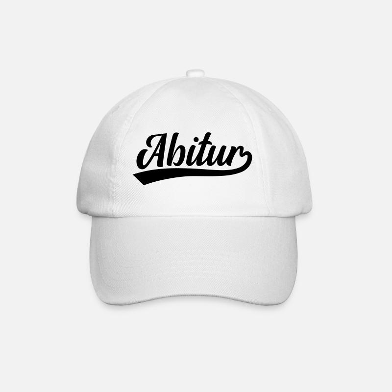 Abitur Abi - Baseballkappe - Weiß/Weiß