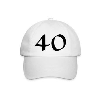 40 - Casquette classique - blanc/blanc - Devant