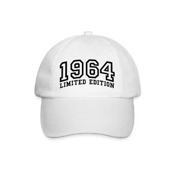 1964 Limited Edition Birthday - Baseball Cap - white/white - Front