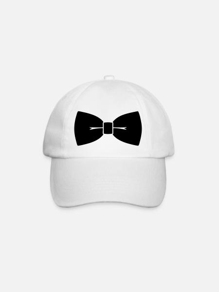 Bow-Tie - Baseball Cap - white/white